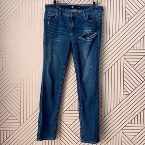 KUT Stevie Straight Leg distressed Jeans size 14